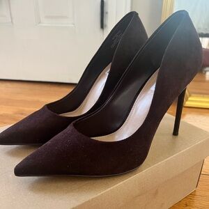 Steve Madden Dark Brown Suede Heels